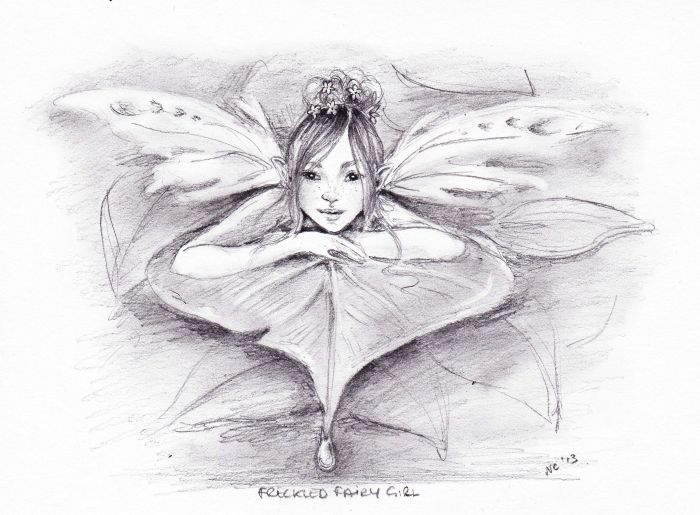 freckled fairy girl  by Natacha Chohra